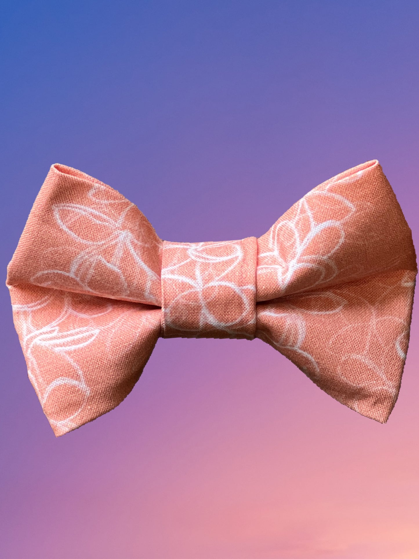 Peachy Plumeria Bow Tie Sold out