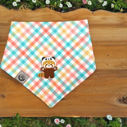 Spring Plaid with personalization option (also see add on's for red panda's)