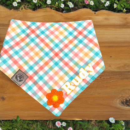 Spring Plaid with personalization option (also see add on's for red panda's)